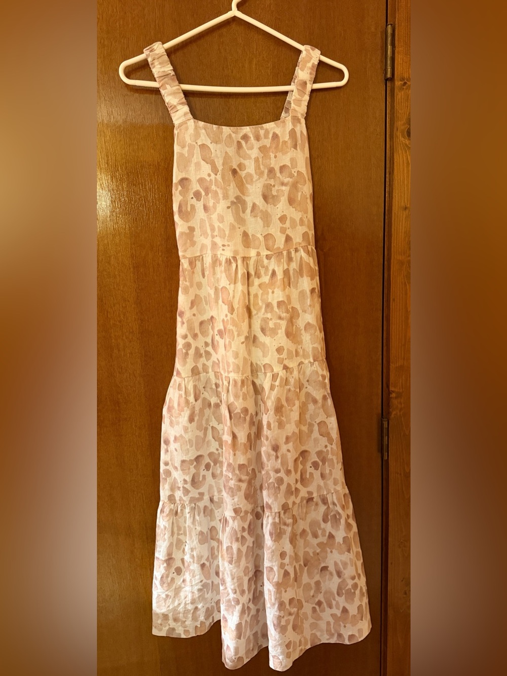 Bella Dahl Brown, Cream and Light Tan Printed Dress